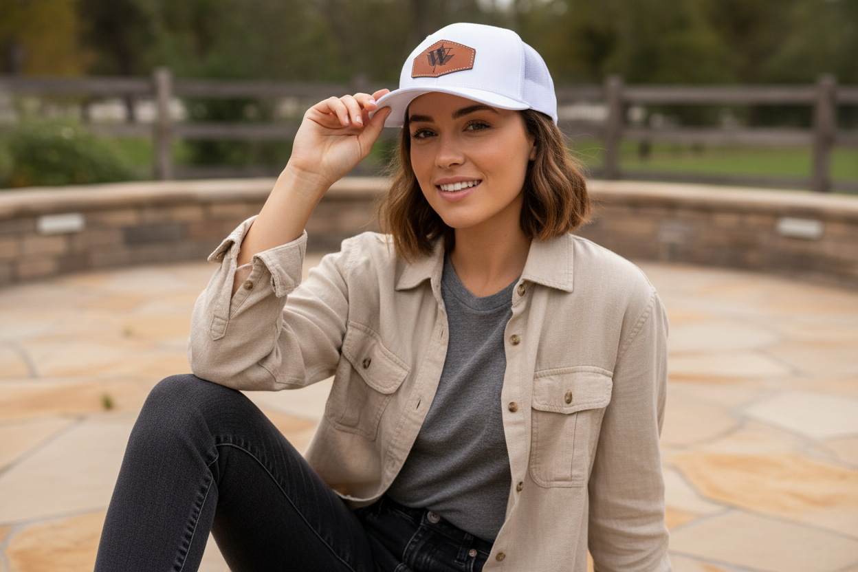 Custom leather patch hats wholesale - HatFlow Company Spartanburg SC