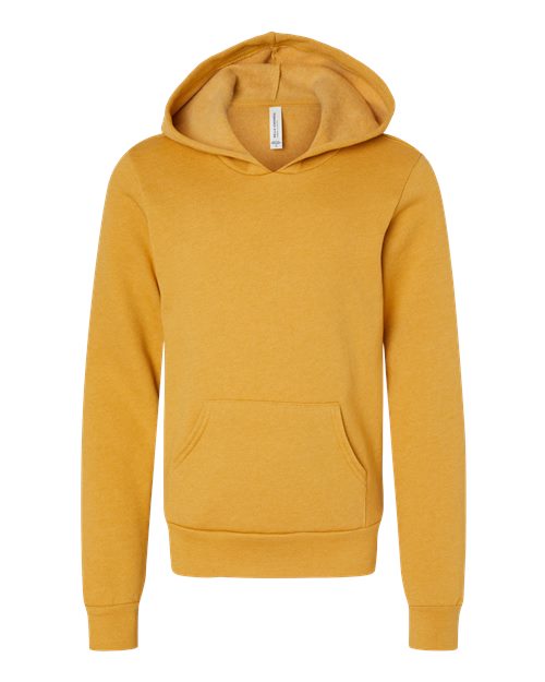 BELLA + CANVAS Youth Sponge Fleece Hoodie Sweatshirt 3719Y - HatFlow Company
