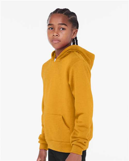 BELLA + CANVAS Youth Sponge Fleece Hoodie Sweatshirt 3719Y - HatFlow Company