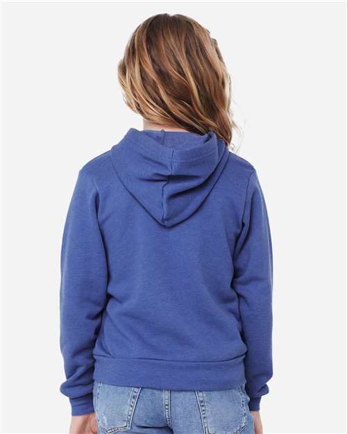 BELLA + CANVAS Youth Sponge Fleece Hoodie Sweatshirt 3719Y - HatFlow Company