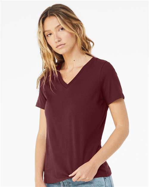 BELLA + CANVAS Women’s Relaxed Jersey V-Neck Tee 6405