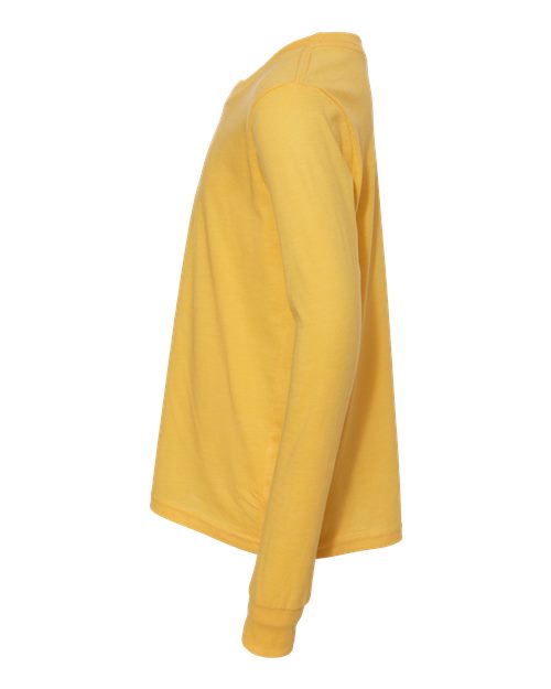 BELLA + CANVAS Youth Heather CVC Long Sleeve Tee 3501YCVC