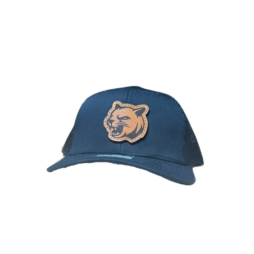 Beech Springs Middle School Leather Patch Trucker Hat Panther Logo