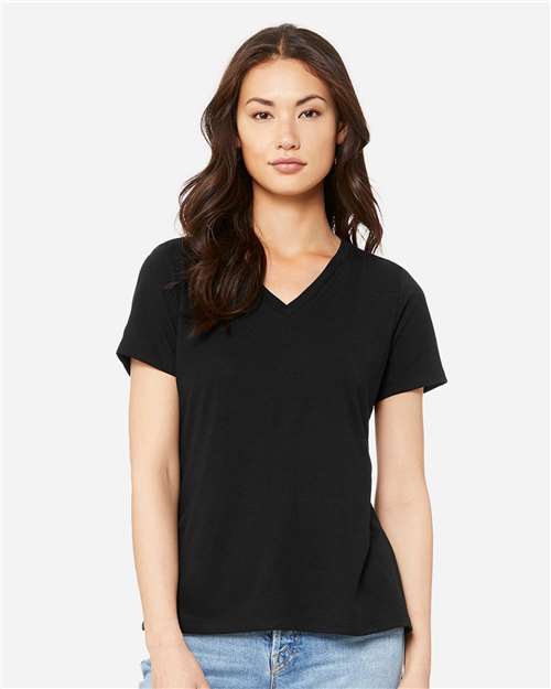 BELLA + CANVAS Women's Relaxed Triblend V-Neck Tee 6415