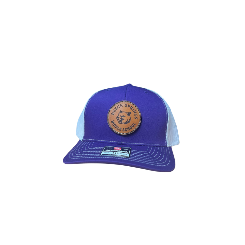 Beech Springs Middle School Leather Patch Trucker Hat