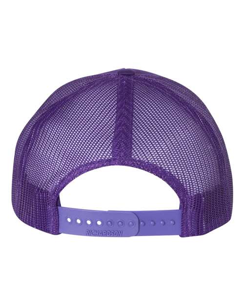Clemson Tigers Leather South Carolina Patch Trucker Hat-(State Tiger Paw) Purple
