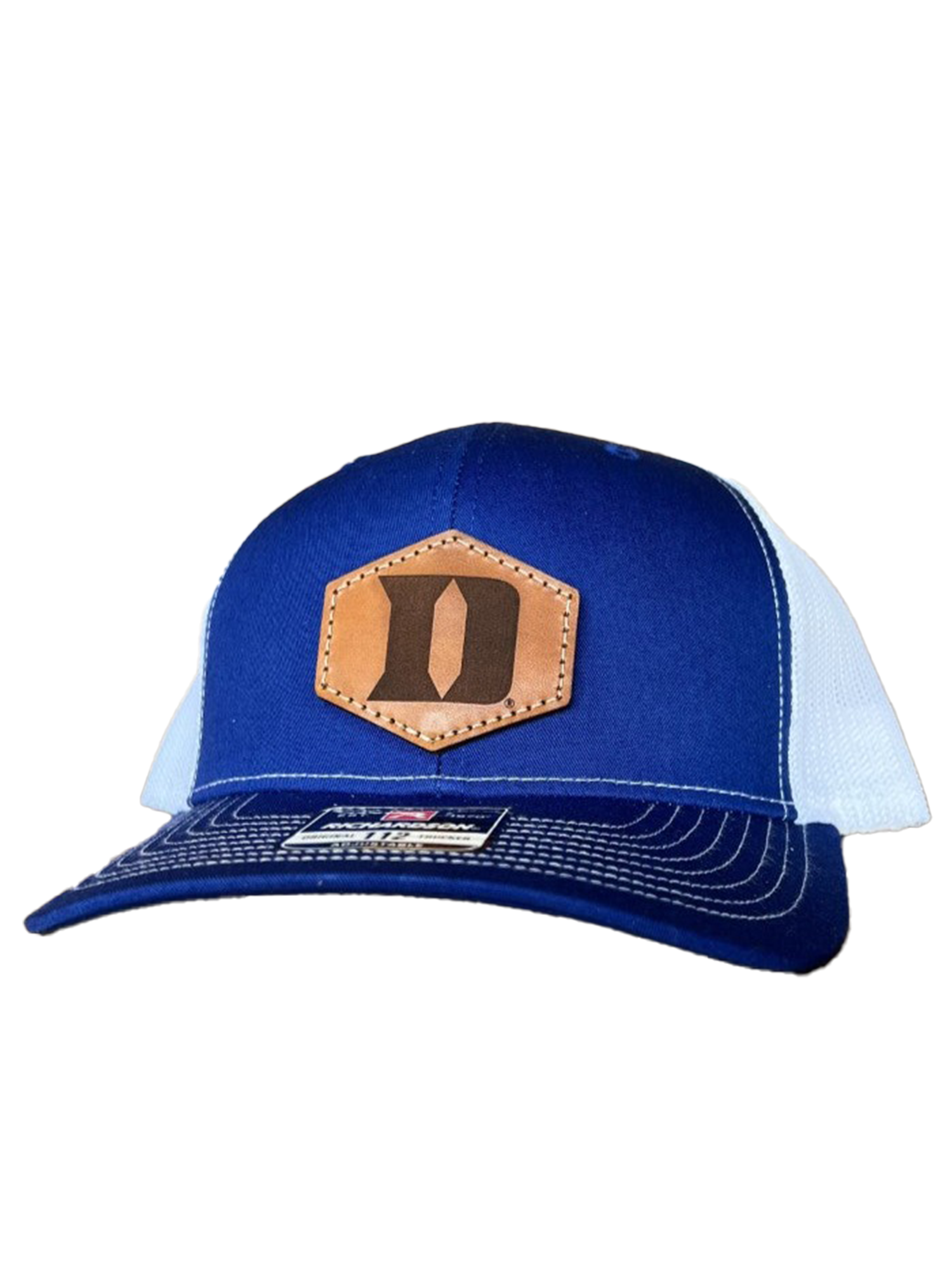 Duke Blue Devils Richardson Leather Patch Hat D Royal White