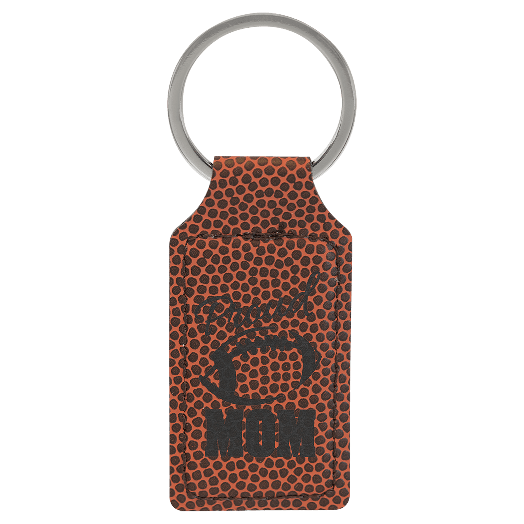 2 3/4" x 1 1/4" Laserable Leatherette Rectangle Keychain - HatFlow Company