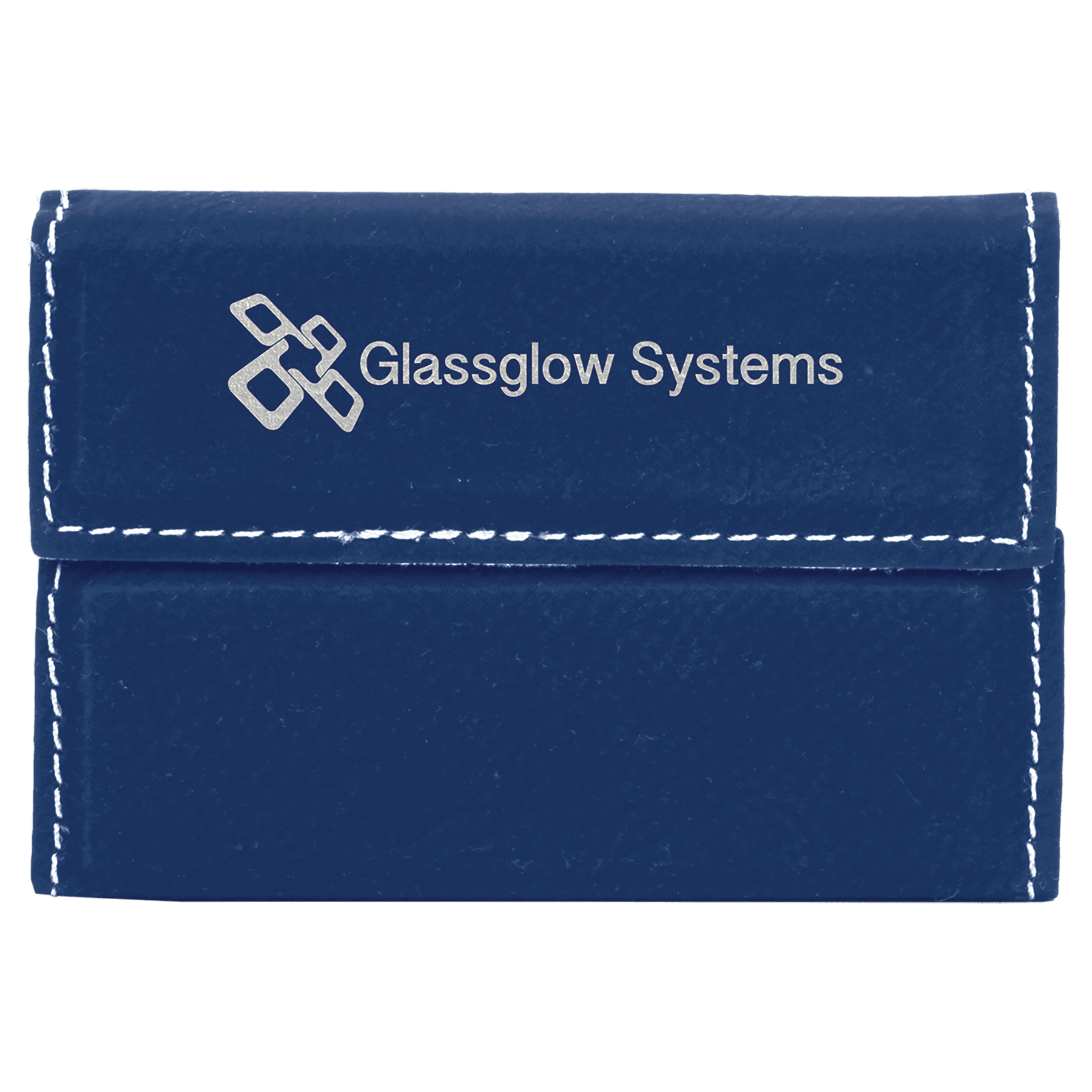 3 3/4" x 2 3/4" Laserable Leatherette Hard Business Card Holder - HatFlow Company