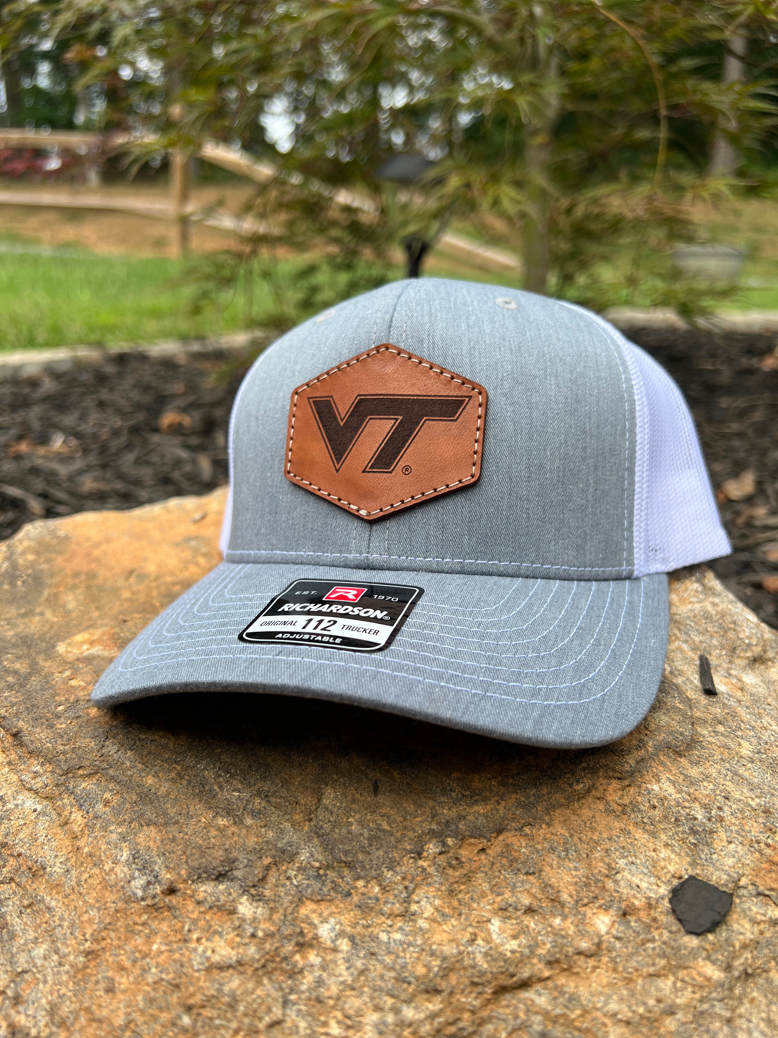 Virginia Tech Leather Patch Trucker Hat