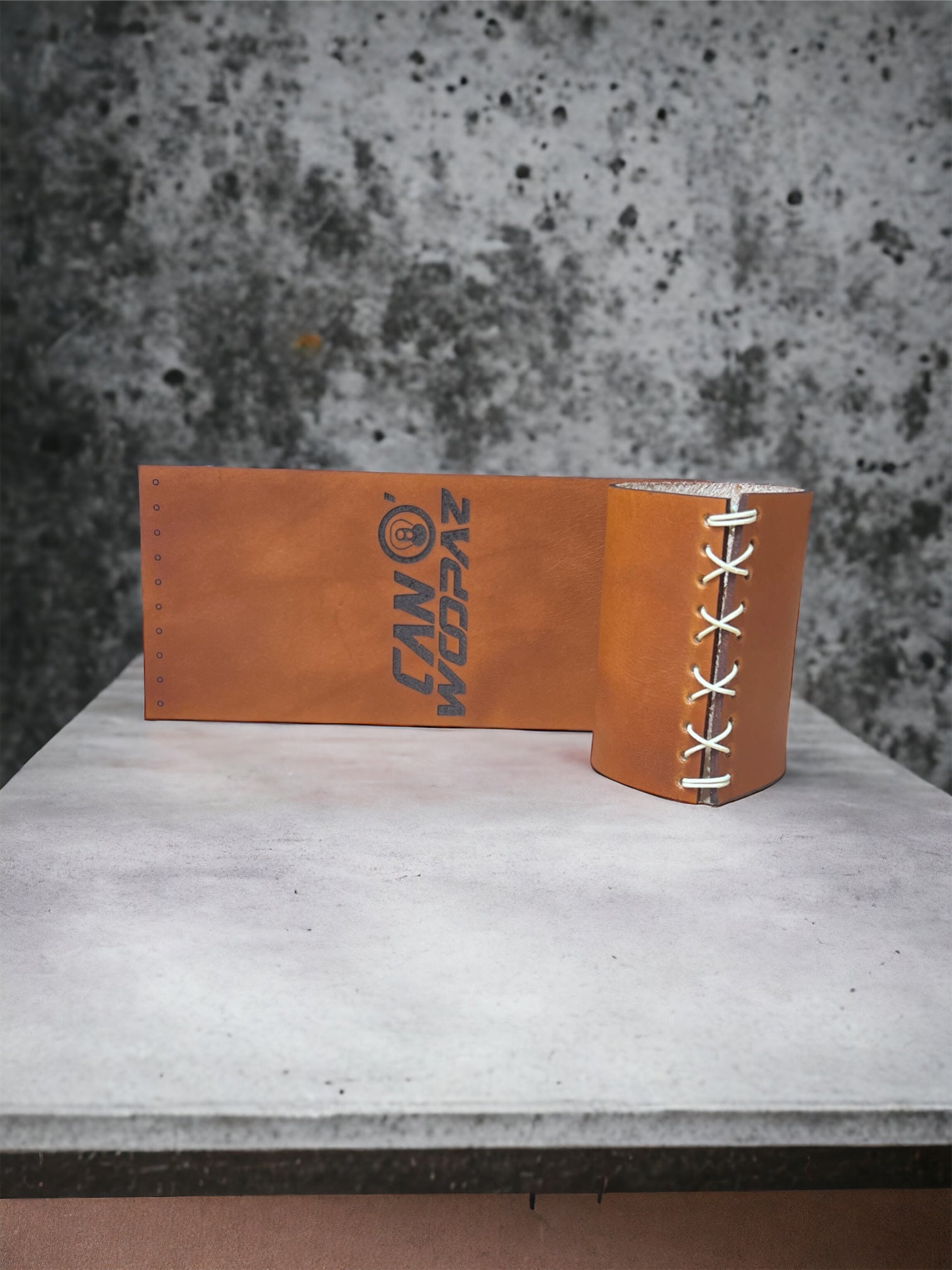 Wade Woodaz Can O' Woopaz Leather Koozie