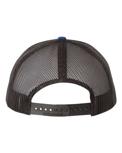 Duke Blue Devils Leather Patch Trucker Hat-(Duke) Royal/Black