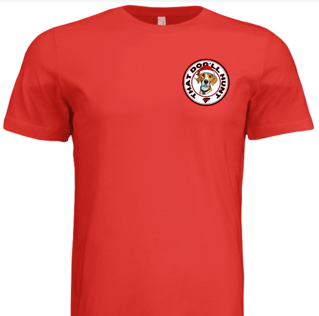 That Dog'll Hunt Christmas Red T-Shirt front