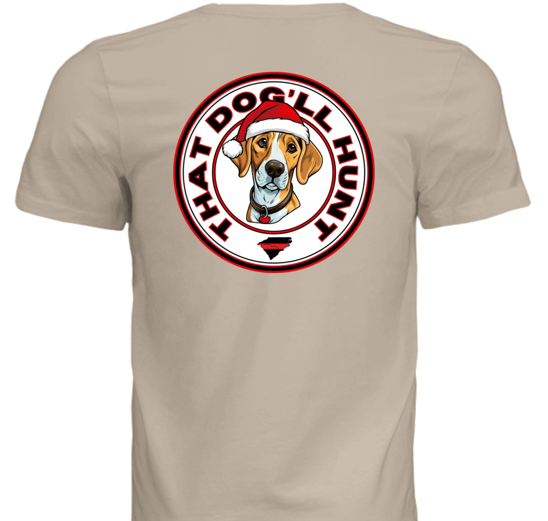 That Dog'll Hunt Christmas Soft Cream T-Shirt