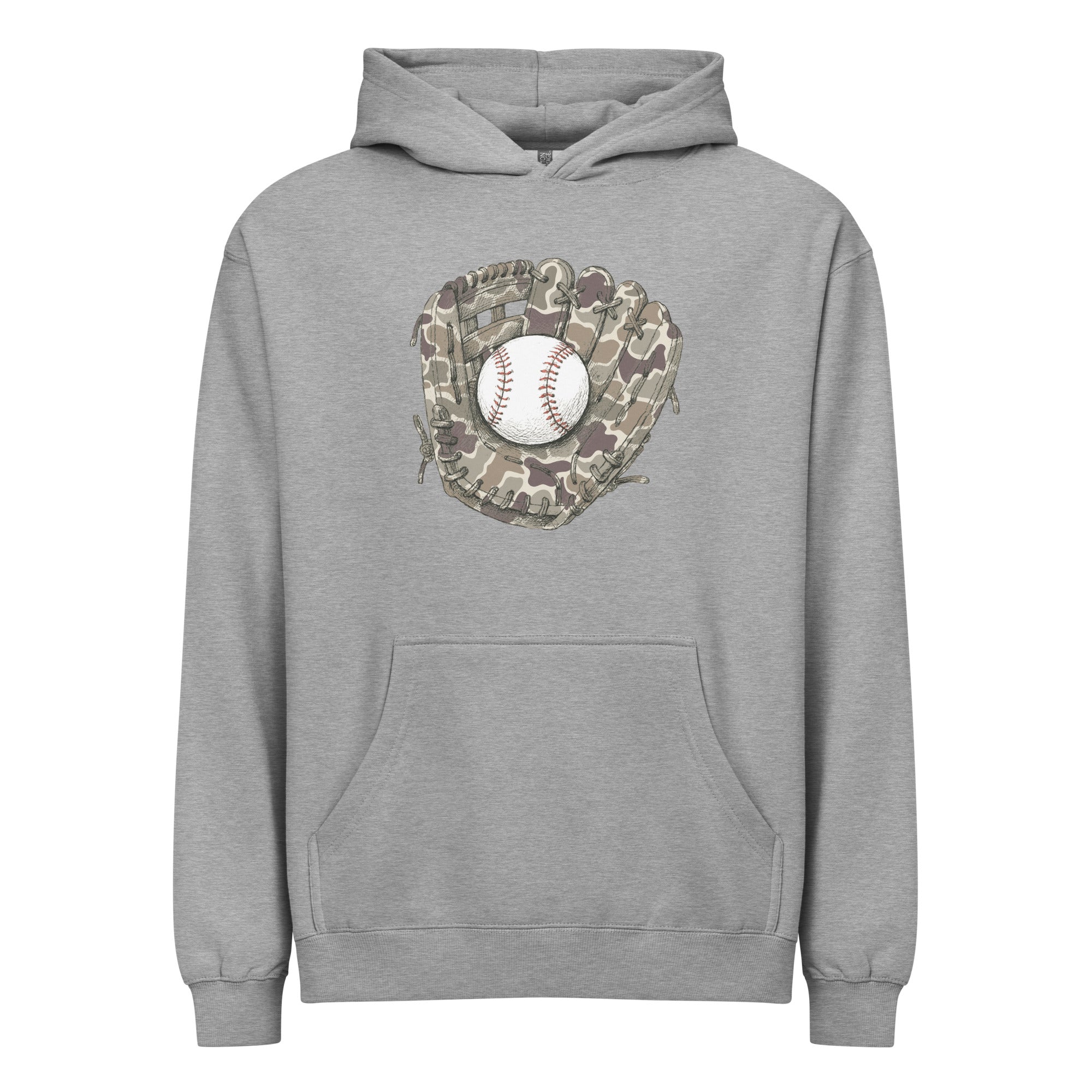 Baseball & Glove Duck Camo Hoodie