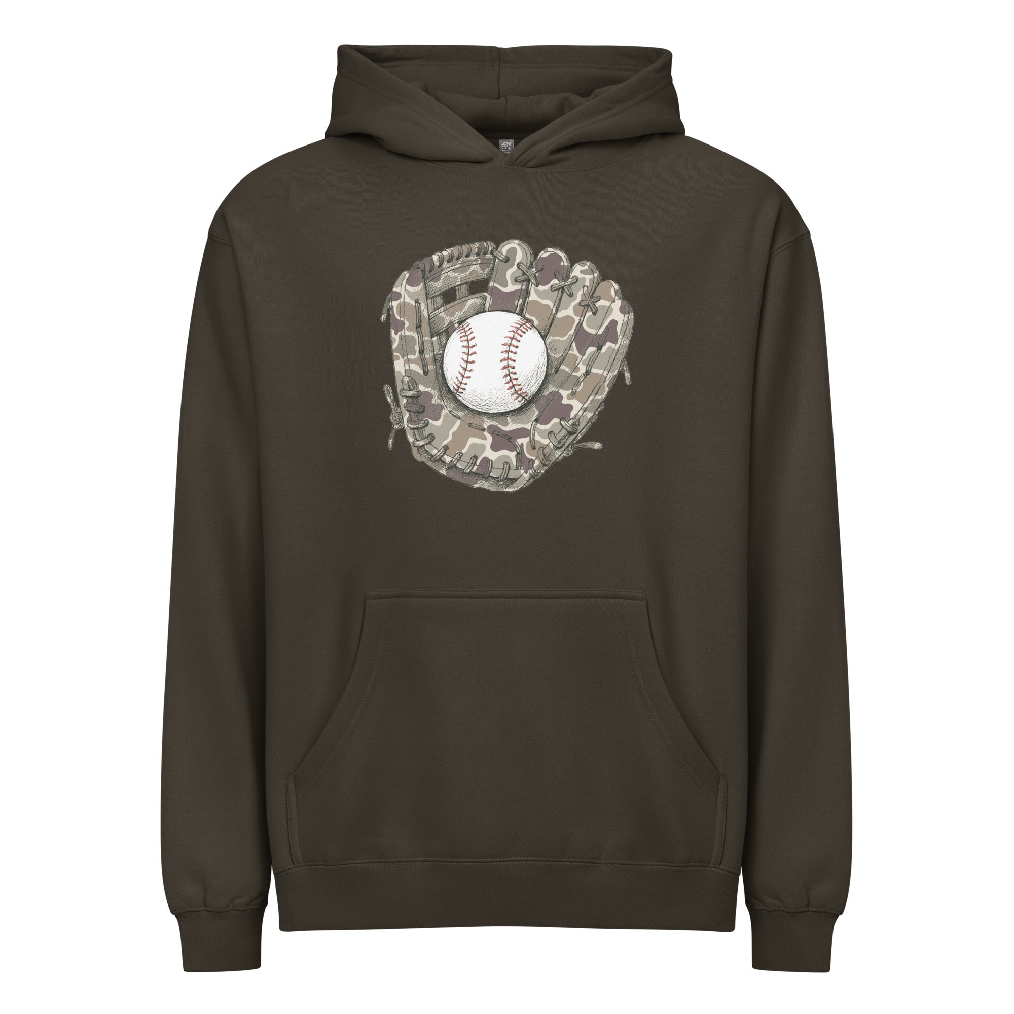 Baseball & Glove Duck Camo Hoodie