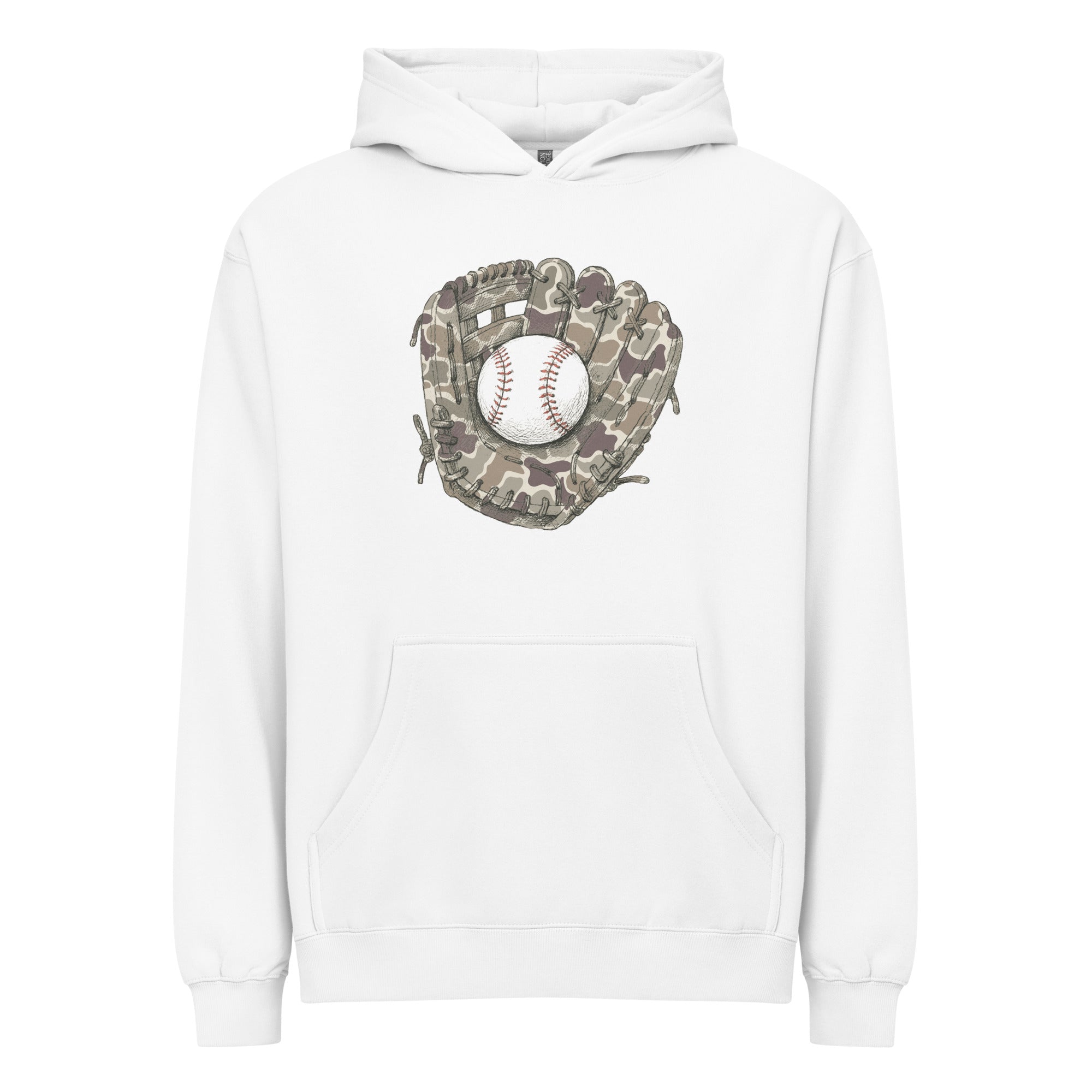 Baseball & Glove Duck Camo Hoodie