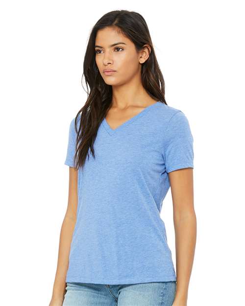 BELLA + CANVAS Women's Relaxed Triblend V-Neck Tee 6415