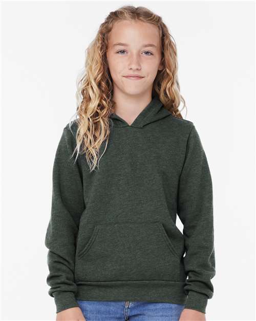 BELLA + CANVAS Youth Sponge Fleece Hoodie Sweatshirt 3719Y - HatFlow Company