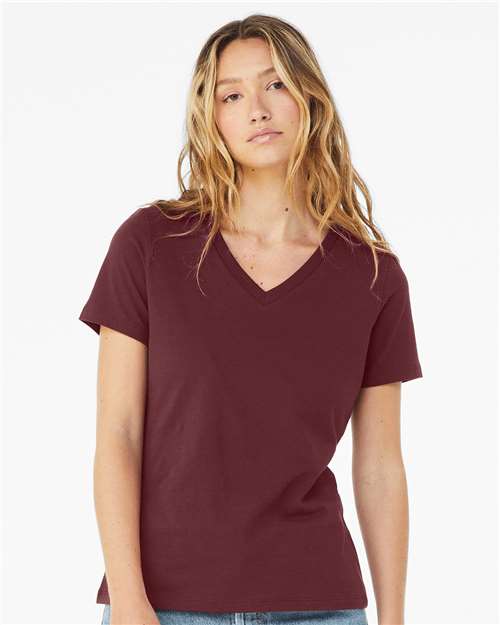 BELLA + CANVAS Women’s Relaxed Jersey V-Neck Tee 6405