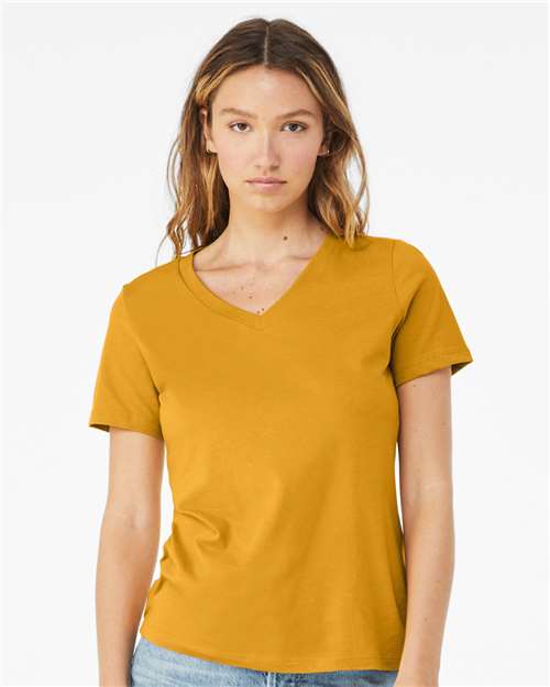 BELLA + CANVAS Women’s Relaxed Jersey V-Neck Tee 6405