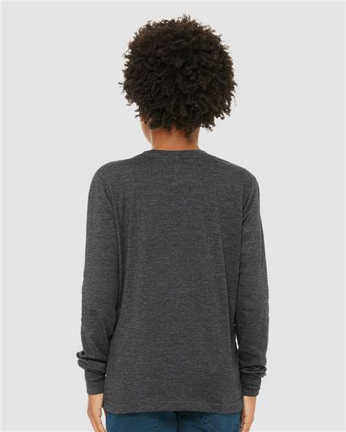 BELLA + CANVAS Youth Heather CVC Long Sleeve Tee 3501YCVC