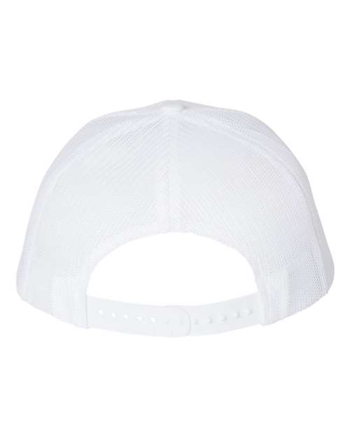 Clemson Tigers Leather Patch Trucker Hat-(Clemson) White
