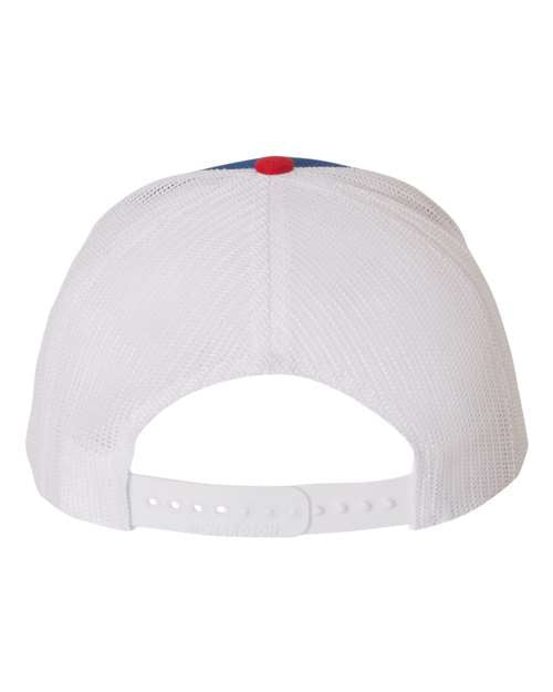D5 Rebels Leather Patch Hat-Royal/White/Red