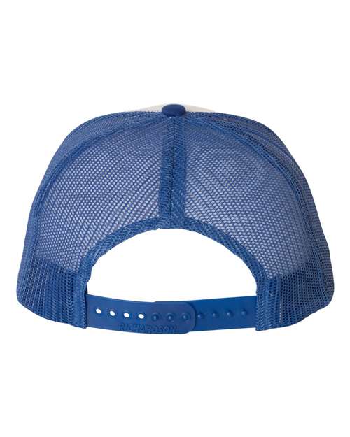 D5 Rebels Leather Patch Hat-White/Royal/Royal - HatFlow Company