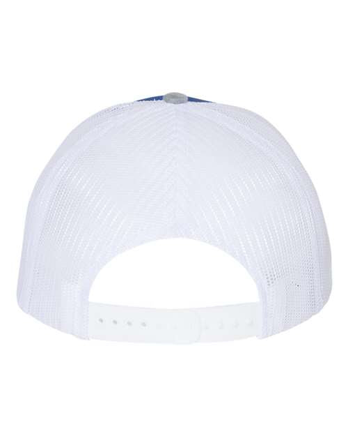 D5 Rebels Leather Patch Hat-Royal/White/Heather - HatFlow Company
