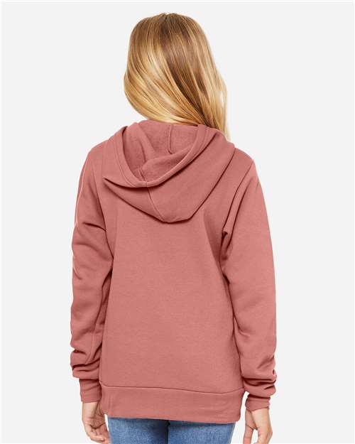 BELLA + CANVAS Youth Sponge Fleece Hoodie Sweatshirt 3719Y - HatFlow Company