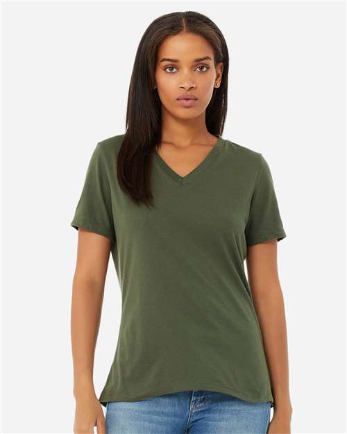BELLA + CANVAS Women’s Relaxed Jersey V-Neck Tee 6405