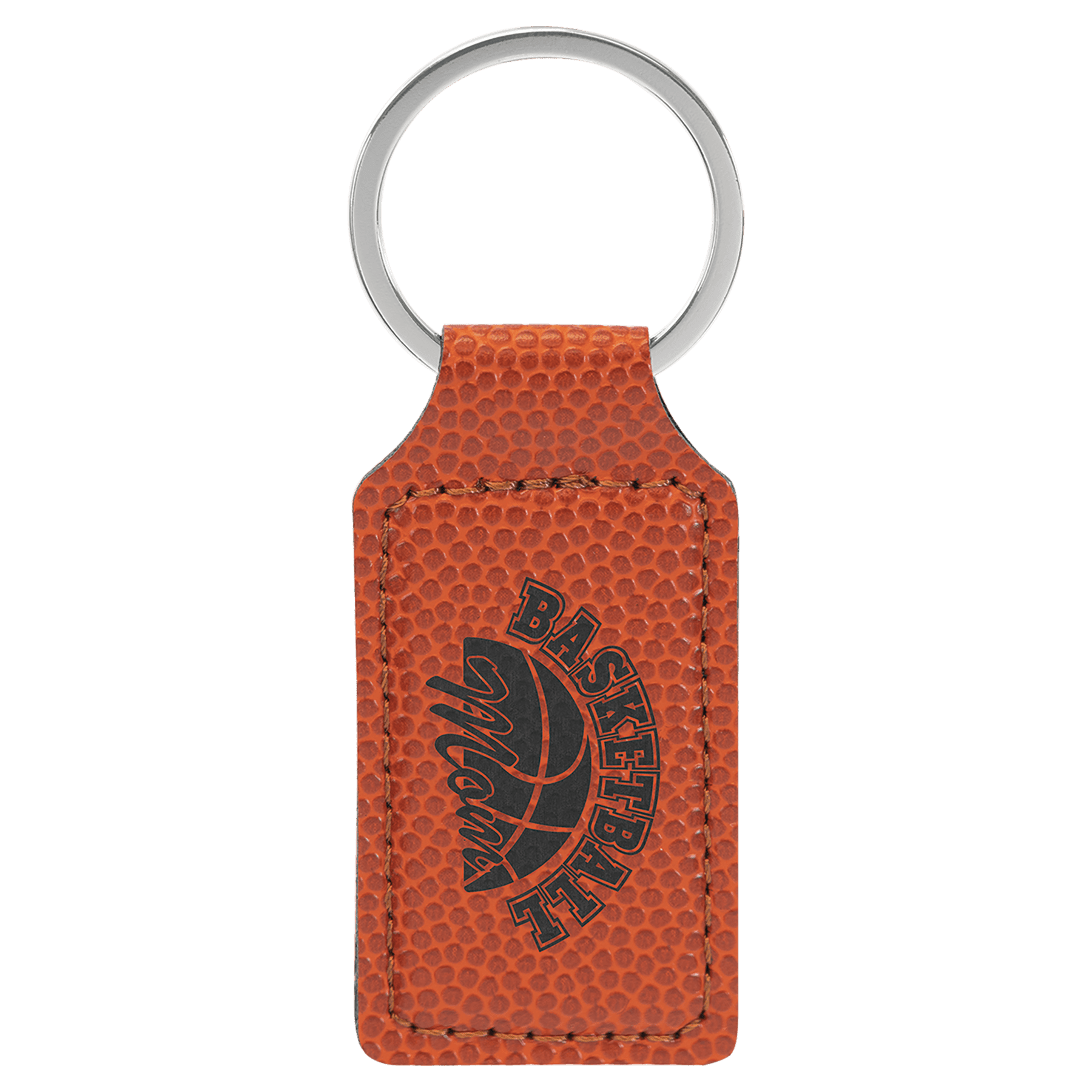 2 3/4" x 1 1/4" Laserable Leatherette Rectangle Keychain - HatFlow Company