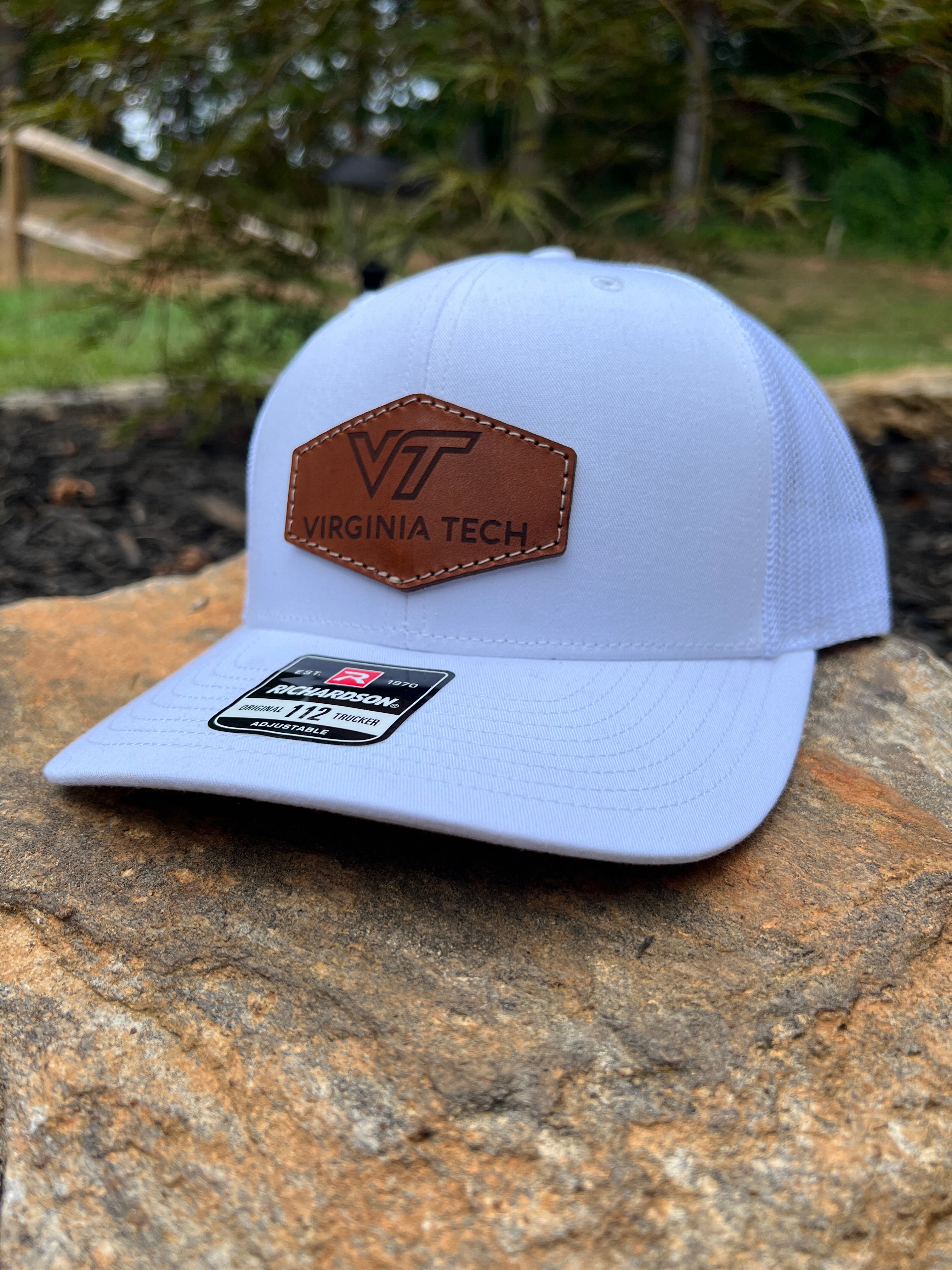 Virginia Tech Leather Patch Trucker Hat