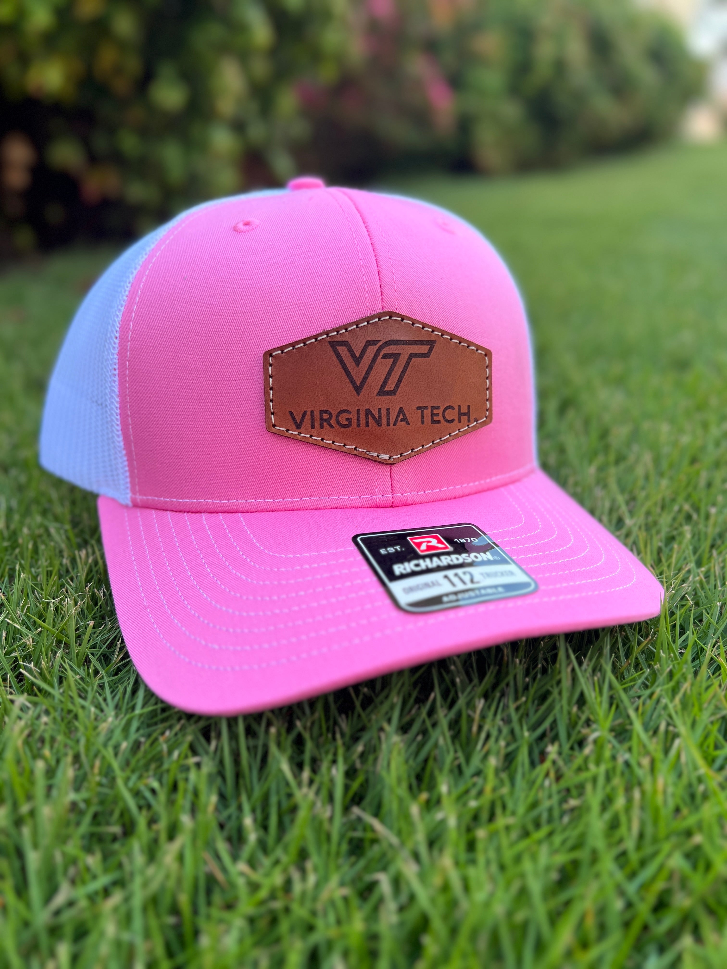 Virginia Tech Leather Patch Trucker Hat