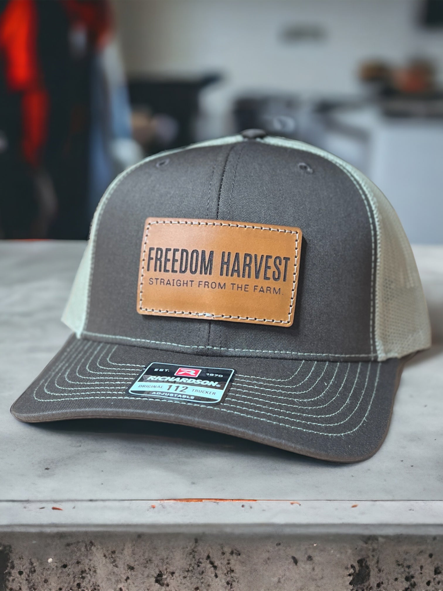 Freedom Harvest Leather Patch Hat