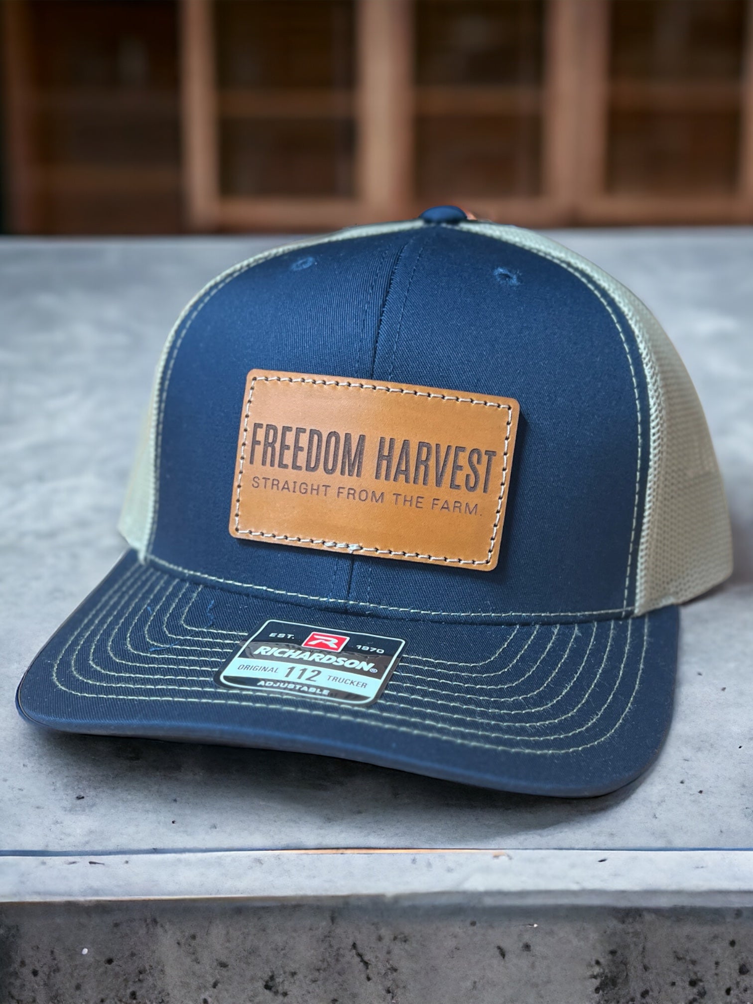 Freedom Harvest Leather Patch Hat - HatFlow Company