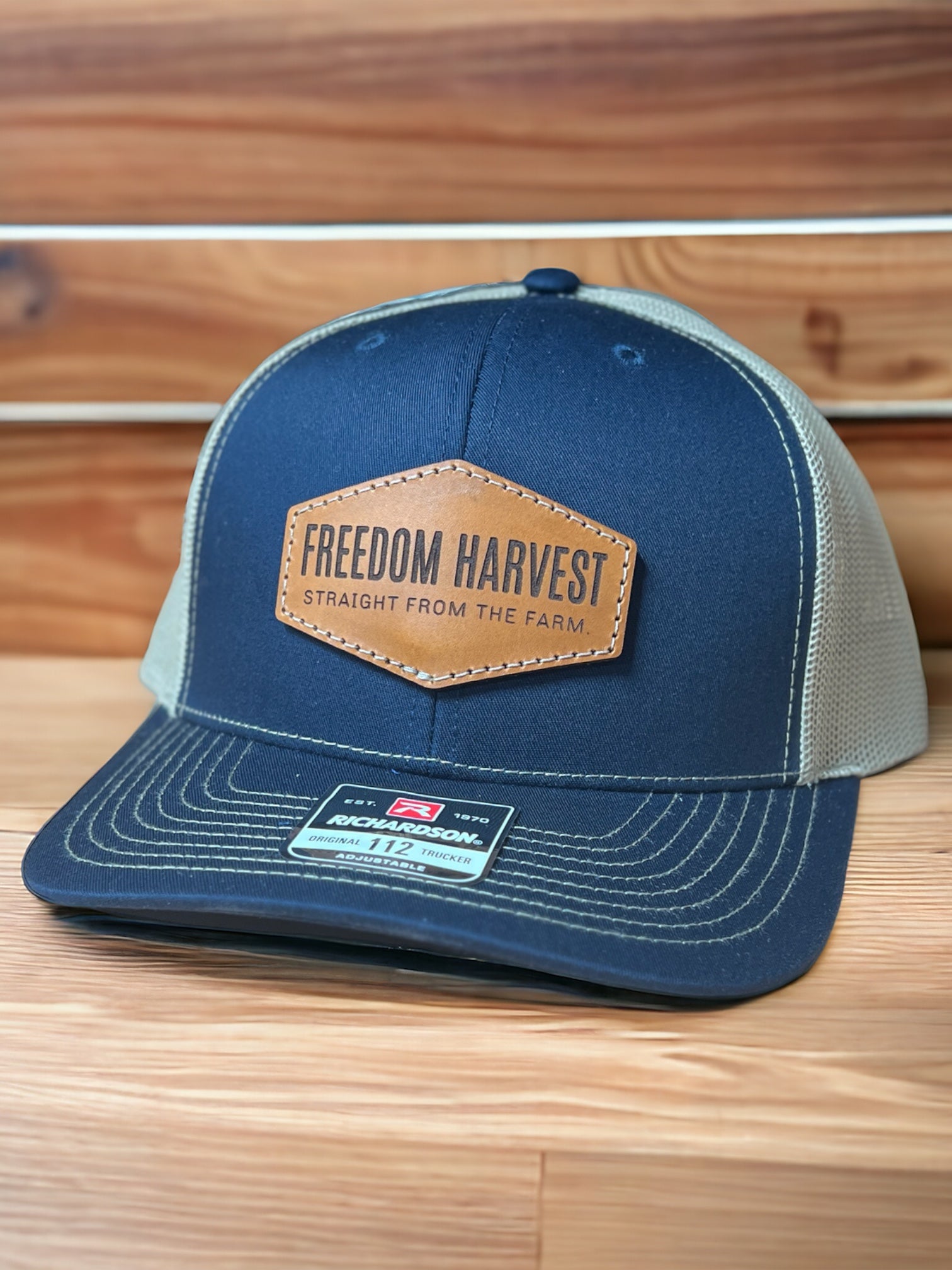 Freedom Harvest Leather Patch Hat - HatFlow Company