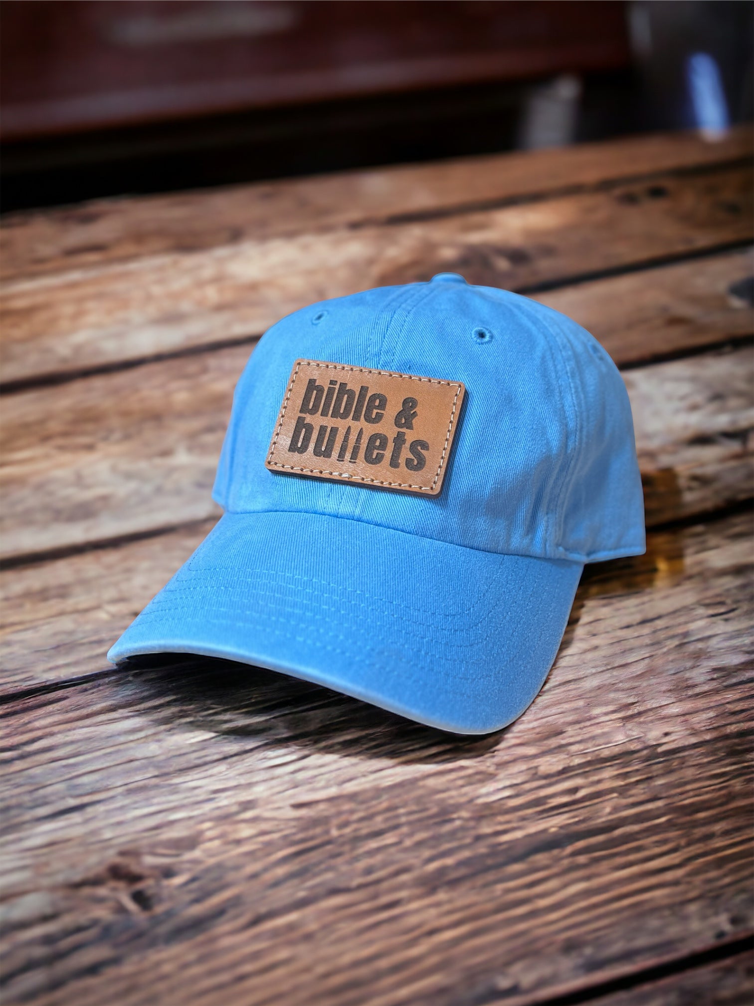 Bible and Bullets Leather Patch Dad Hat
