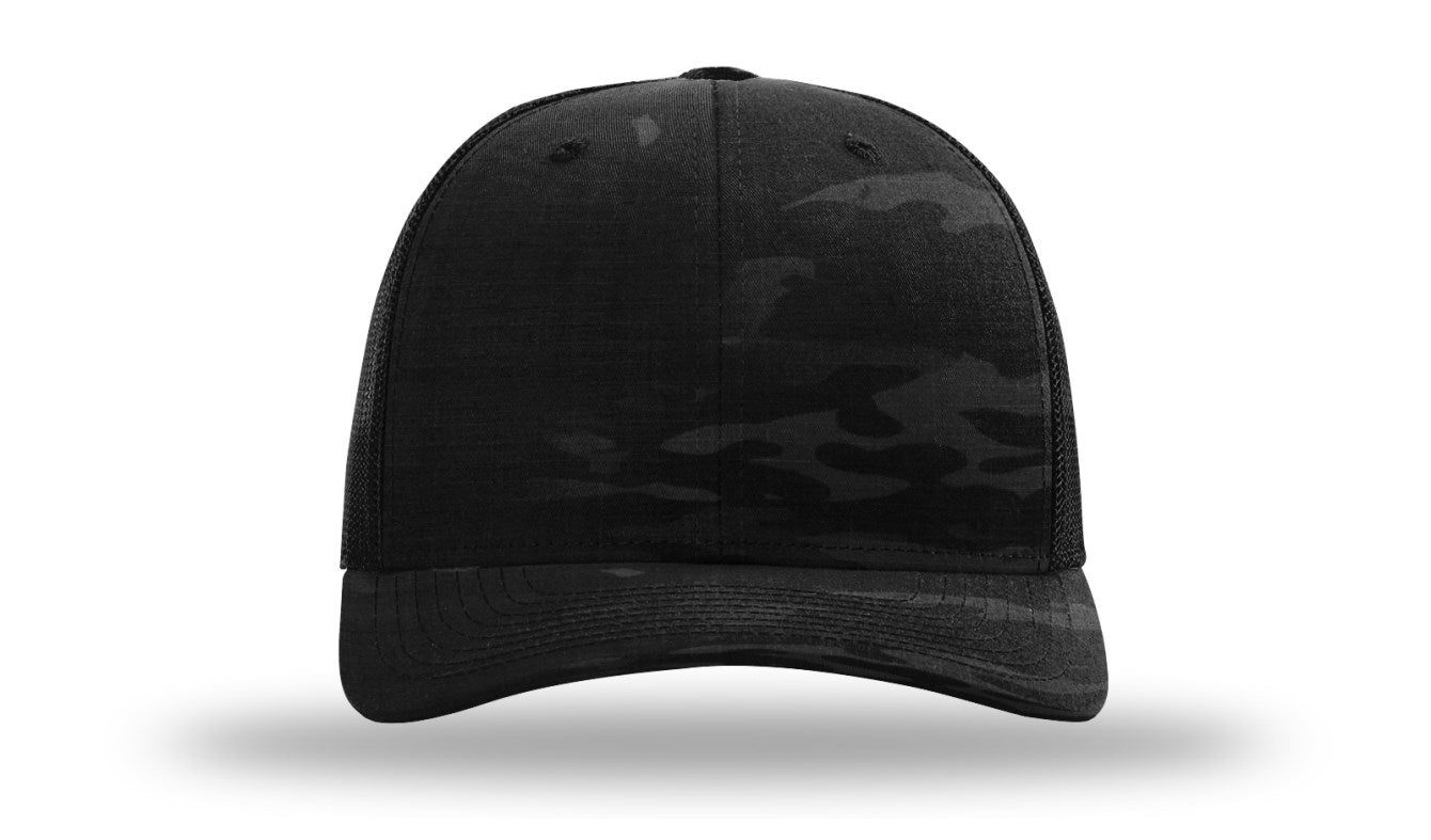 tactical camo trucker hat