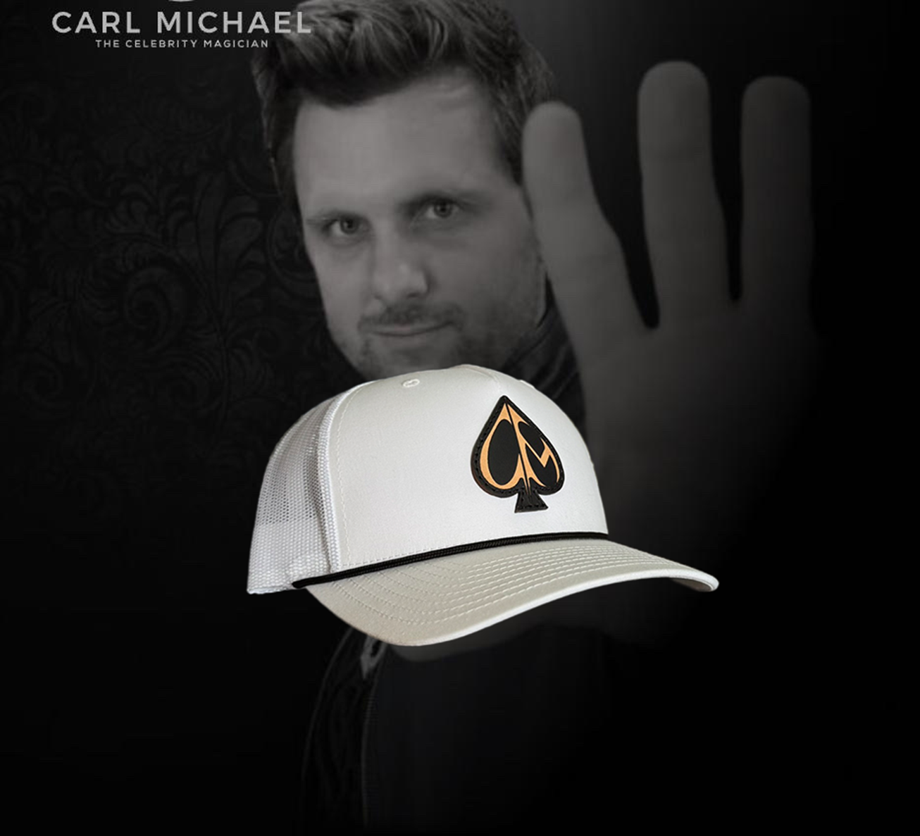 Carl Michael – Classic White/Black Rope | Black Spade Patch