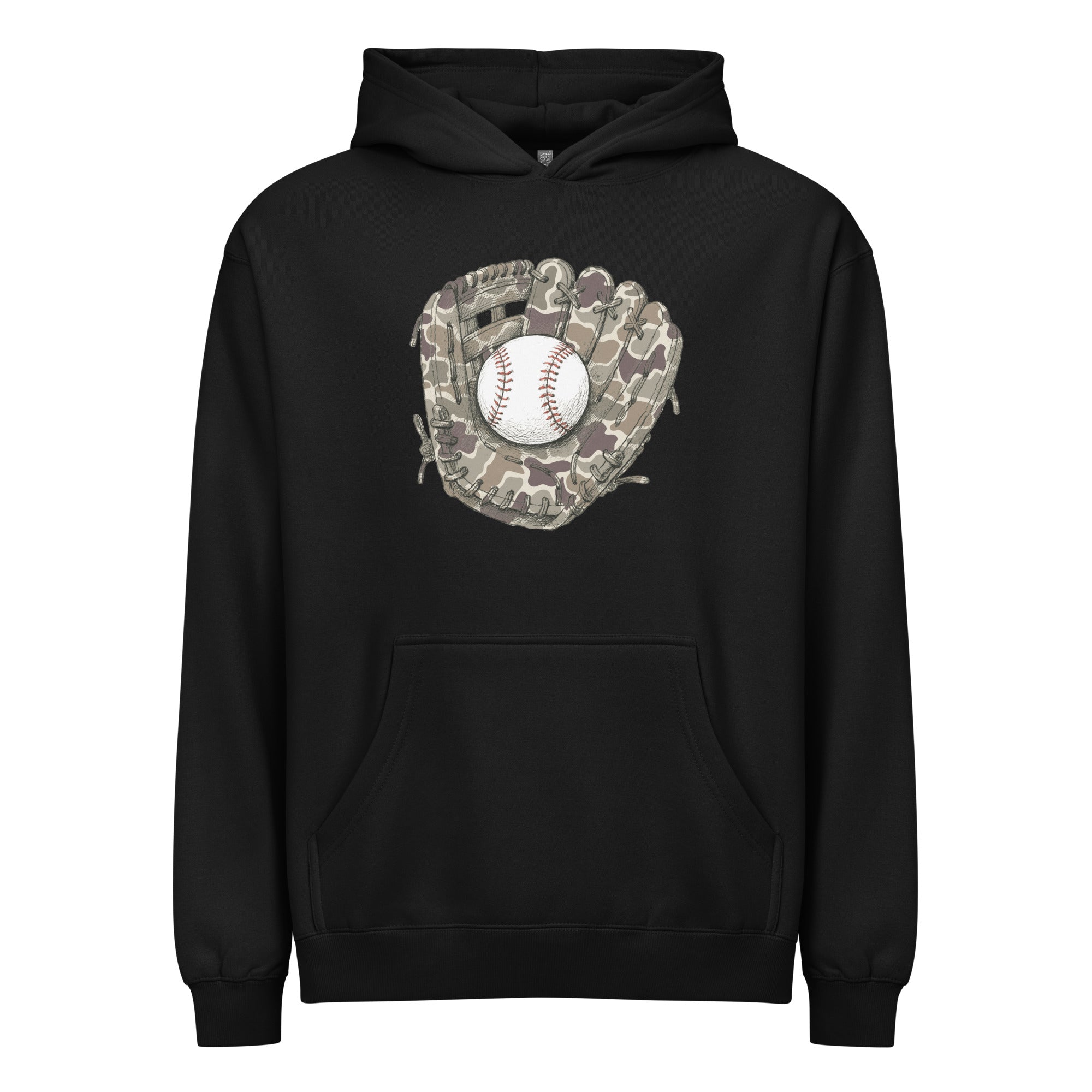 Baseball & Glove Duck Camo Hoodie